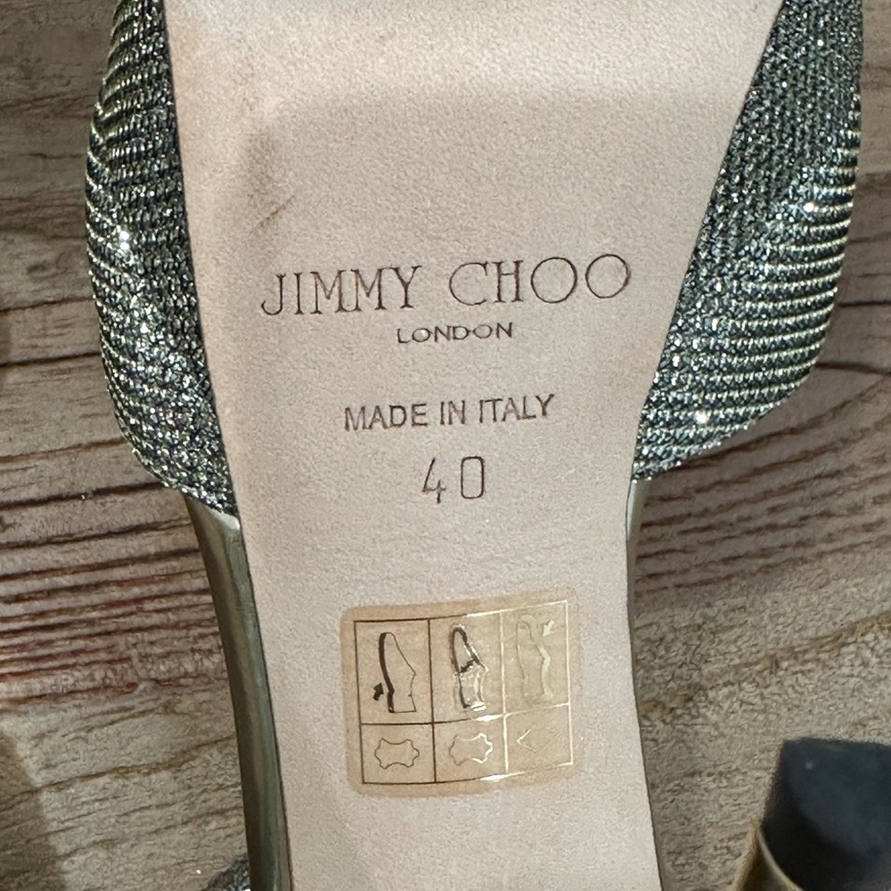 Jimmy Choo Metallic Kayden Bronze Platform Size 40 - Picture 7 of 8